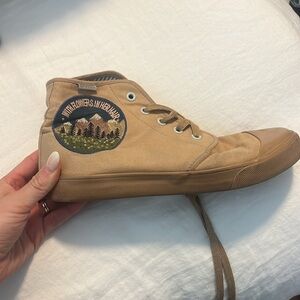 BANGS with flowers in her hair high top